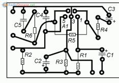 Two-channel UMZCH on TDA2050 chips (25W)