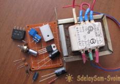 Simple regulated stabilized power supply